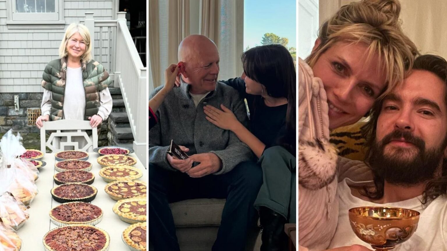 Bruce Willis, Martha Stewart and More Celebs Celebrate Thanksgiving 2024