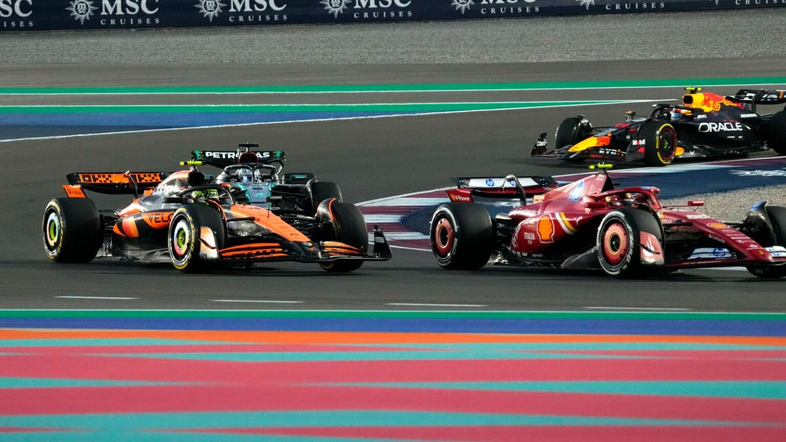 Qatar GP Sprint: Charles Leclerc admits Ferrari ‘reality’ check as McLaren boost title chances | F1 News