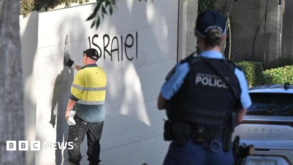 Australia PM condemns arson incident and anti-Israel graffiti