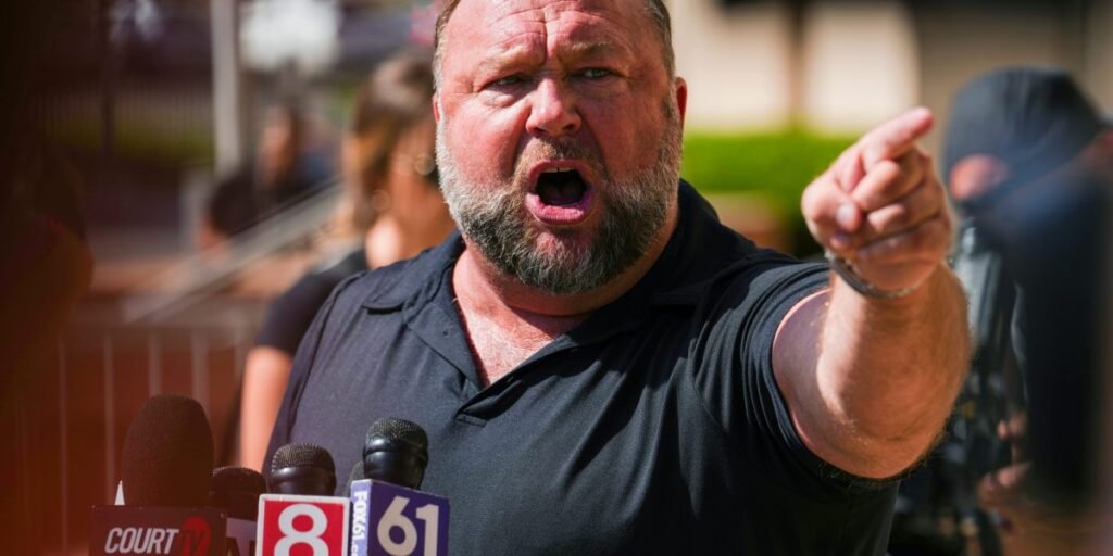 The Onion’s bid to buy Infowars returns to Texas court as Alex Jones tries to stop sale