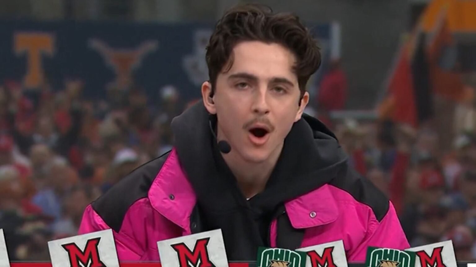Timothée Chalamet Impresses With Football Knowledge on ‘College GameDay’