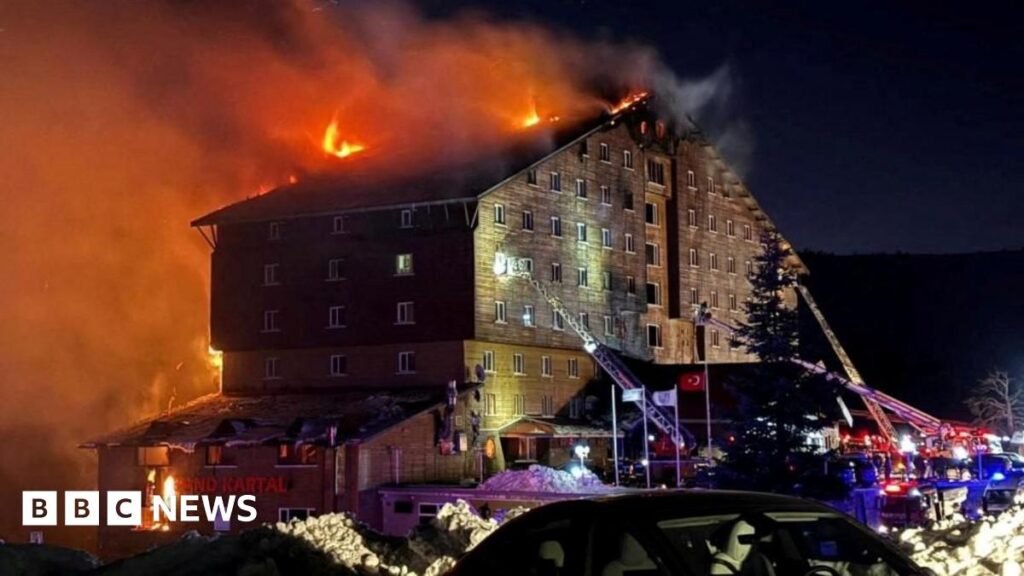 What led to hotel fire disaster at Turkish ski resort?