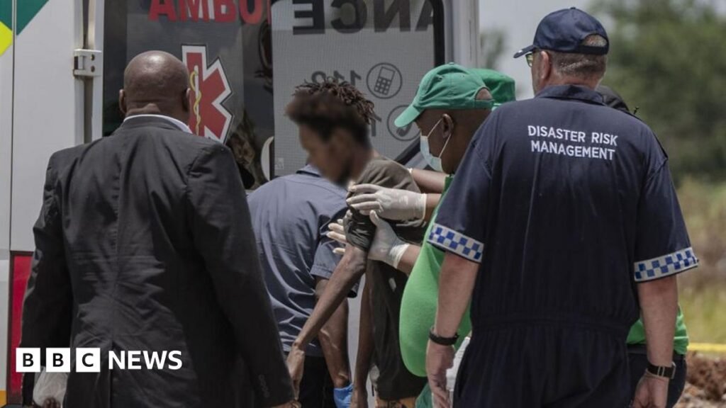 South Africa’s Stilfontein mine: ‘Mammoth task’ to identify bodies, police say