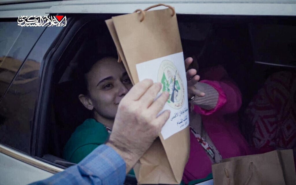 Hamas forces parting ‘gift bags’ on freed hostages as mementos of hellish captivity