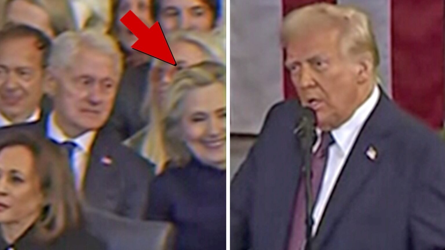 Hillary Clinton Laughs at Trump’s ‘Gulf of America’ Plan at Inauguration