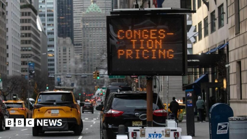 New York traffic falls after $9 congestion fee introduced