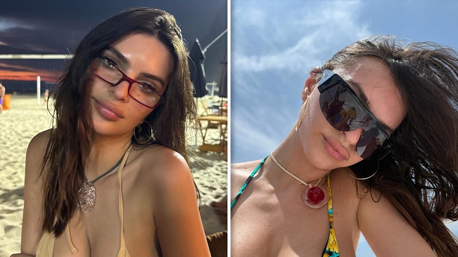 Emily Ratajkowski Heats Up Brazil in Several Colorful Bikinis