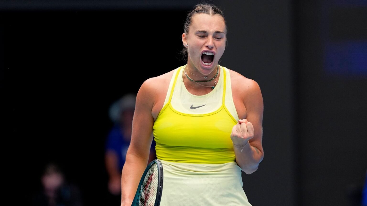 Aryna Sabalenka: Defending champion survives first test as last year’s beaten-finalist Qinwen Zheng is shocked | Tennis News