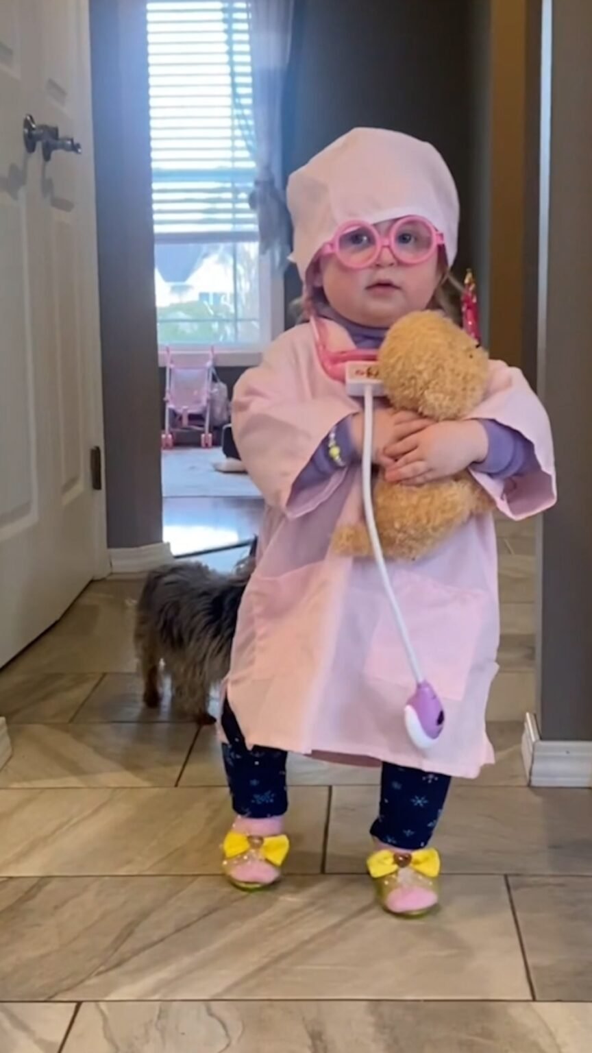 WATCH: This toddler veterinarian is ready to save animals