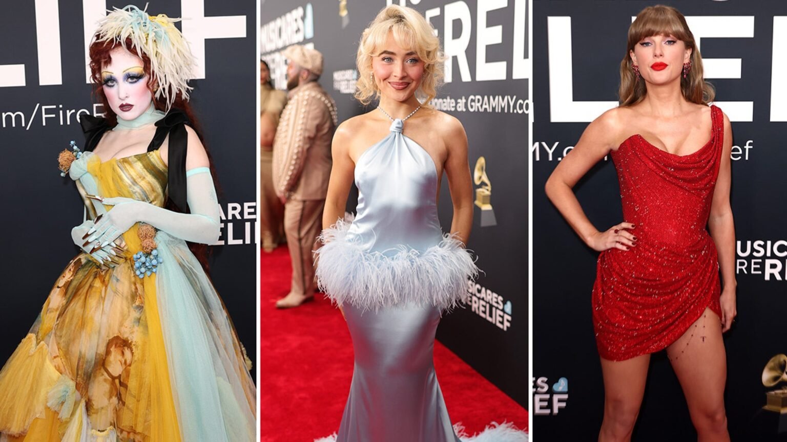 Taylor Swift, Chappell Roan Lead Standout Looks on 2025 Grammys Red Carpet