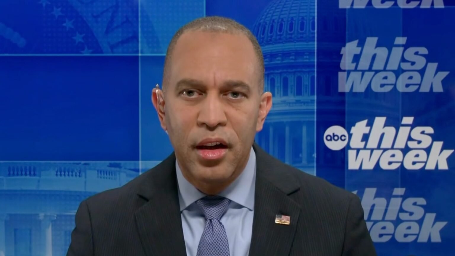 Hakeem Jeffries decries Trump’s ‘toxic bait-and-switch’ presidency