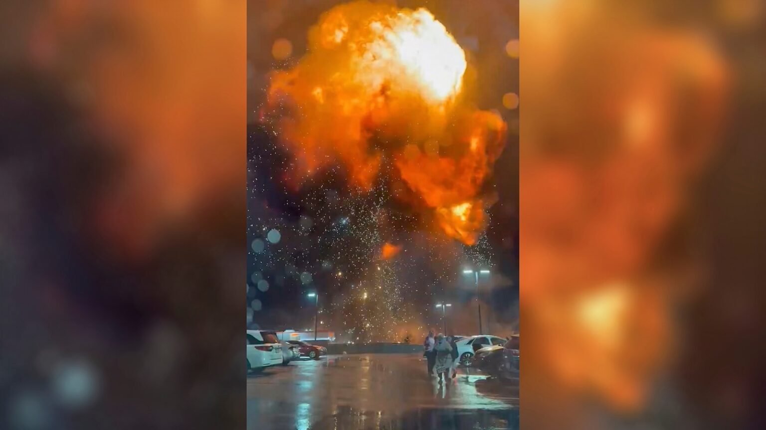 Small plane crashes near Roosevelt Mall in Philadelphia in fiery explosion