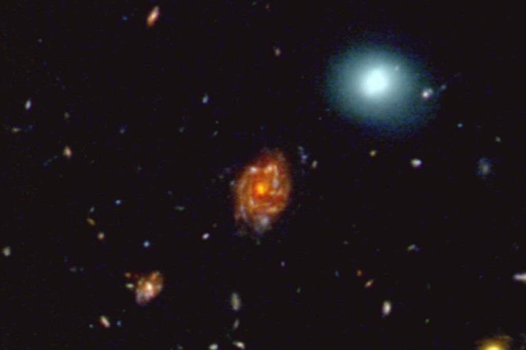 Big Wheel: Giant Milky Way-like galaxy formed unusually soon after the big bang