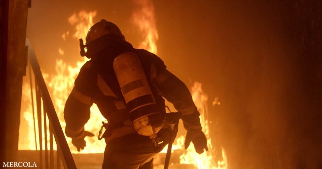Flame Retardant Linked to Brain Tumors in Firefighters
