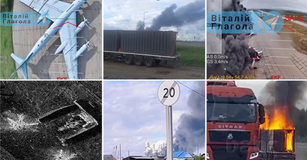 Ukraine Hid Attack Drones in Russia. These Videos Show What Happened Next.
