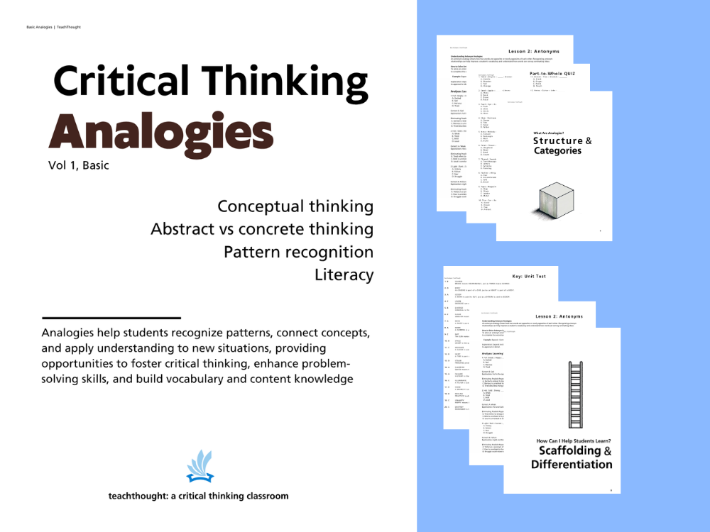 NEW: Analogies Workbook For Critical Thinking